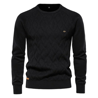 Theodore | Men's sweater with diamond pattern