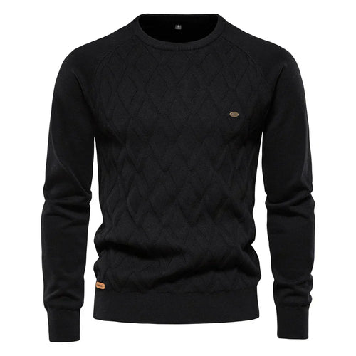 Theodore | Men's sweater with diamond pattern