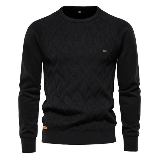 Theodore | Men's sweater with diamond pattern