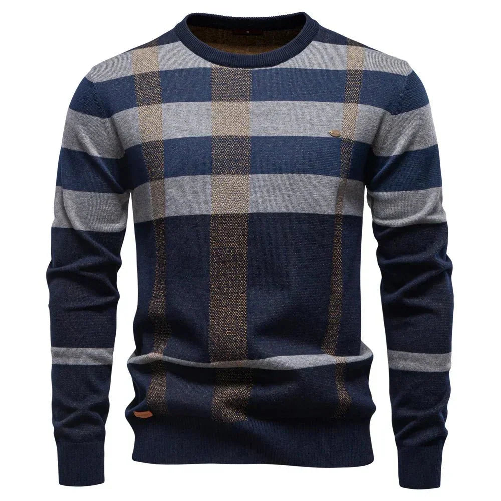 Kurt | Knitted sweater for men with diamond pattern