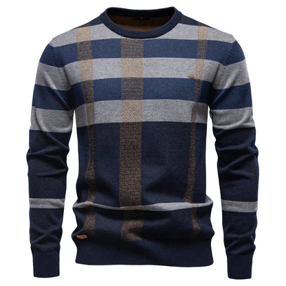 Kurt | Knitted sweater for men with diamond pattern