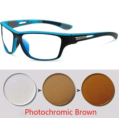 PureSight - Photochromic tea Anti-Glare Fashion Polarized Sunglasses for Men