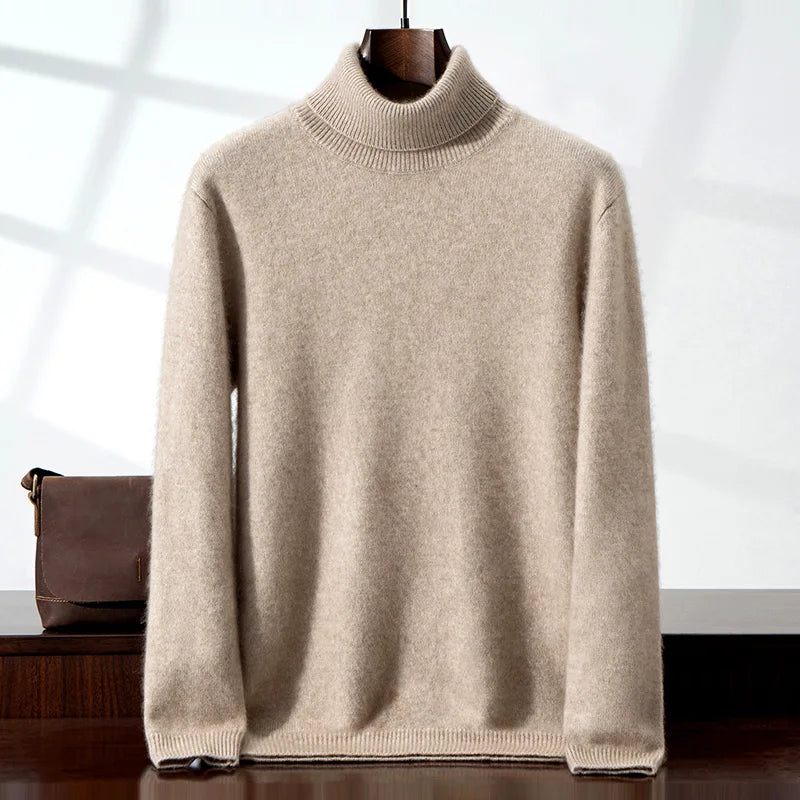 Elegant cashmere turtleneck sweater