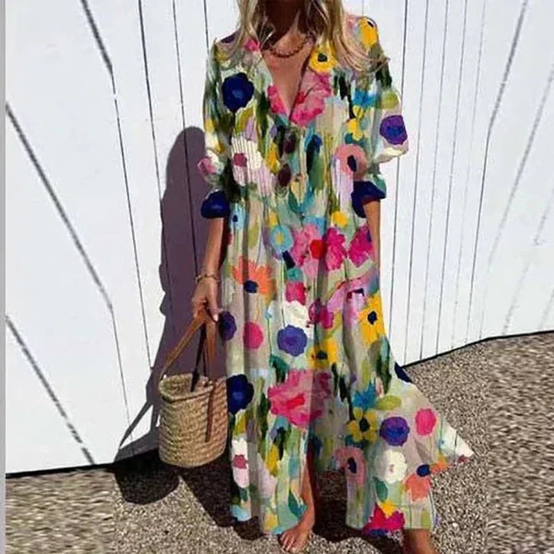 Soleil™ | Breezy Boho Maxi Dress