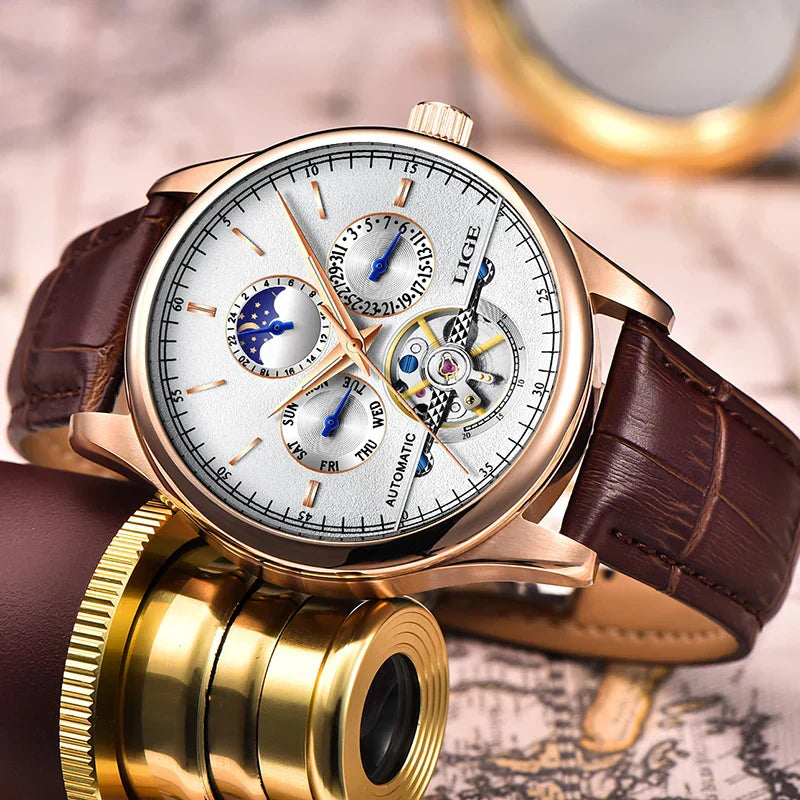 Nathaniel™ | Automatic Mechanical Tourbillon Watch