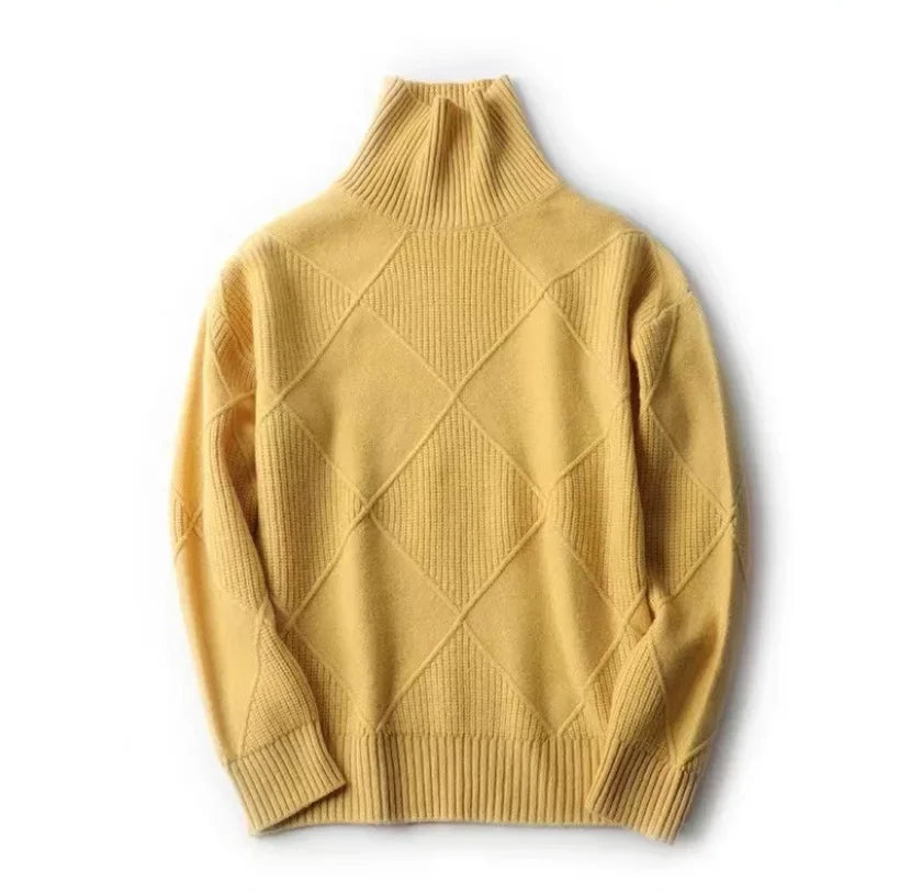 Allegra Diamond Knit Cashmere Sweater