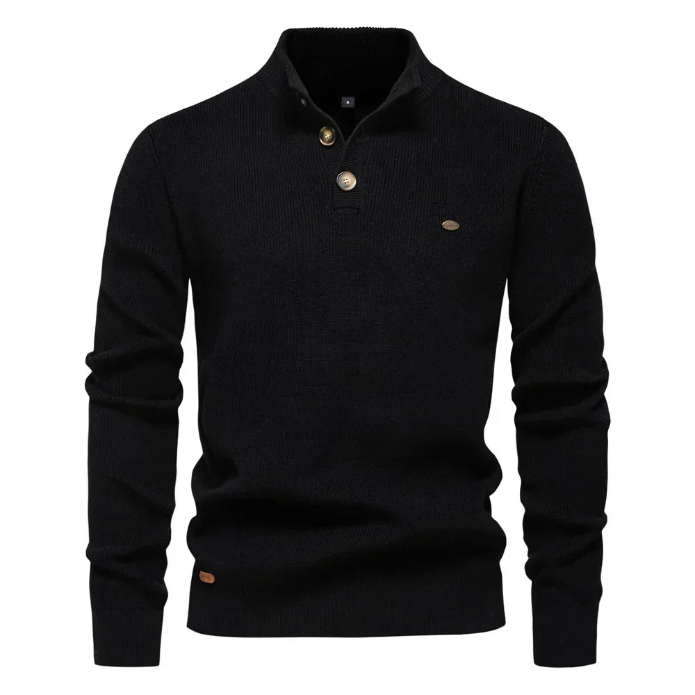 Conrad | Stylish men's sweater with button design