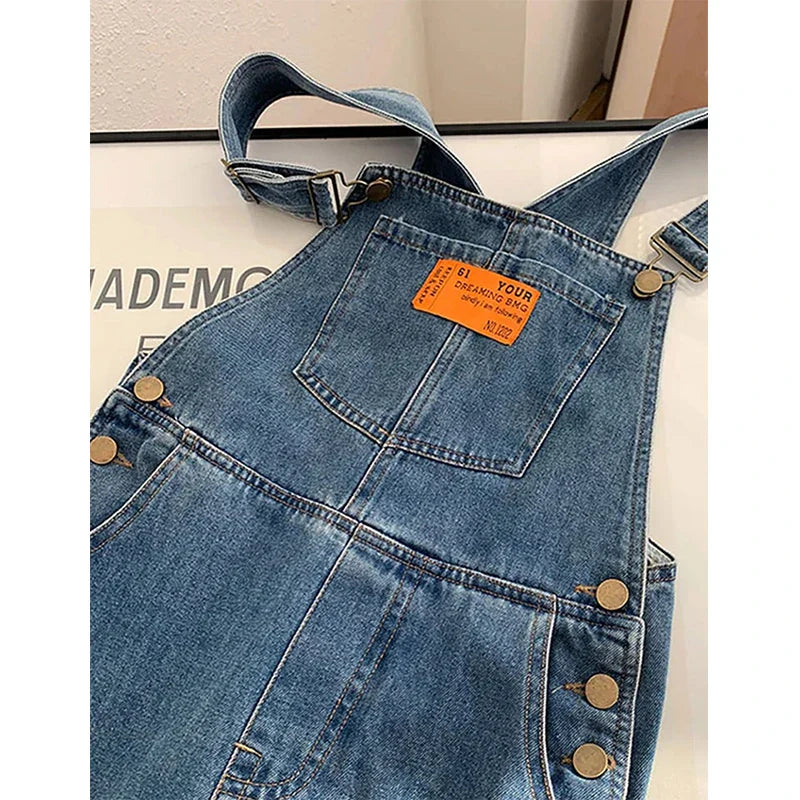 Willow™ | Straight Leg Bib Denim Overalls