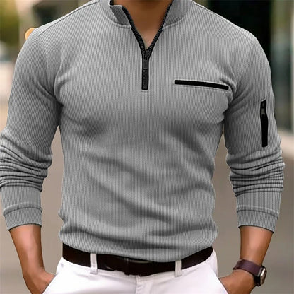 Logan | Classic Quarter Zip Sweater
