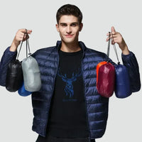Cody | Mens Lightweight Packable Puffer Jacket | Compact Storage Bag, Easy to Carry | Red, Gray, Black and More M-5XL