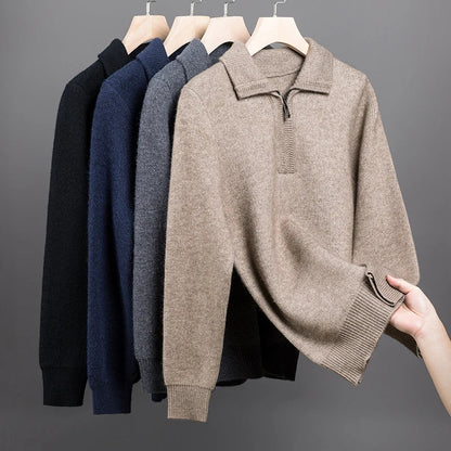 Charlie - cashmere sweater with zipper closure