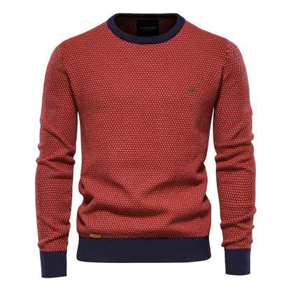 Steven | Men's sweater with diamond pattern