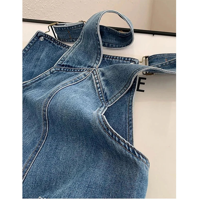 Willow™ | Straight Leg Bib Denim Overalls