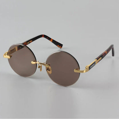 Lucien Round Metal Sunglasses