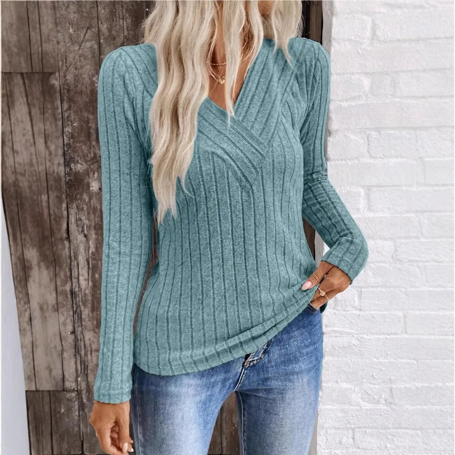 Women's Sunken Stripe Sweater, Relaxed Fit | Subtle Textured Pattern, Refined Modern Layer | 3 Colorways | S–2XL