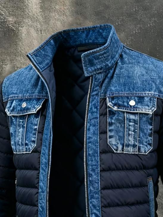 MAX - HYBRID QUILTED DENIM JACKET