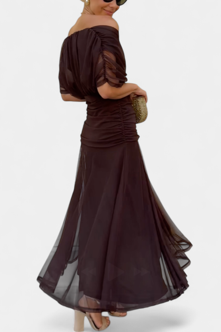 Florendra™ | Long Floral Dress V-Neck