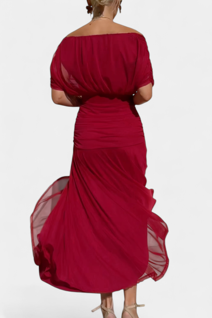 Florendra™ | Long Floral Dress V-Neck