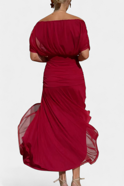 Florendra™ | Long Floral Dress V-Neck