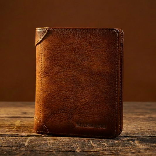 Hugo™ | Natural Tanned RFID Leather Wallet