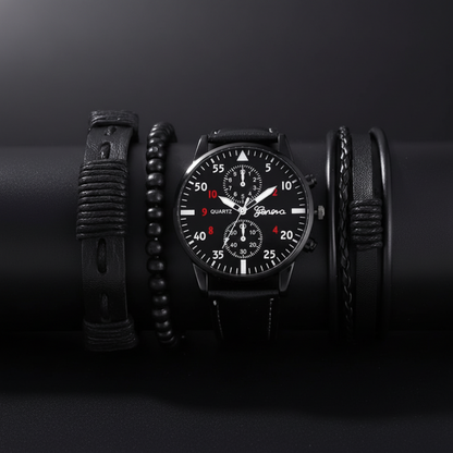 Marcel™ | 4-Piece Fashion Watch and Bracelet Set
