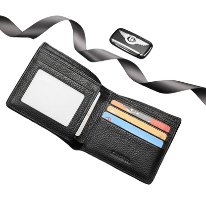 Marion™ | Genuine Leather Slim Wallet With Coin Compartment