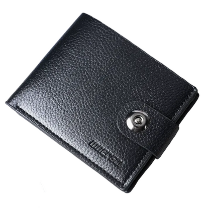 Harlan™ | Men’s Magnetic Buckle Wallet – Zipper Coin Pocket