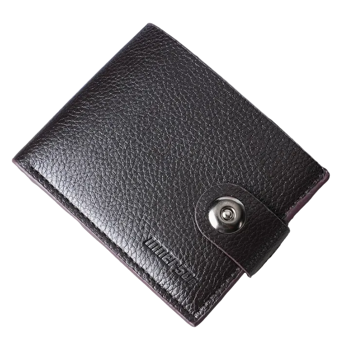 Harlan™ | Men’s Magnetic Buckle Wallet – Zipper Coin Pocket