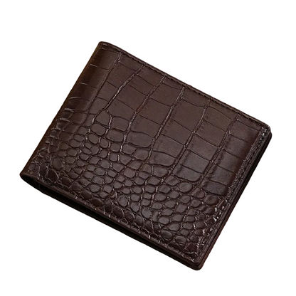 Vale™ | Crocodile Pattern Leather Business Wallet