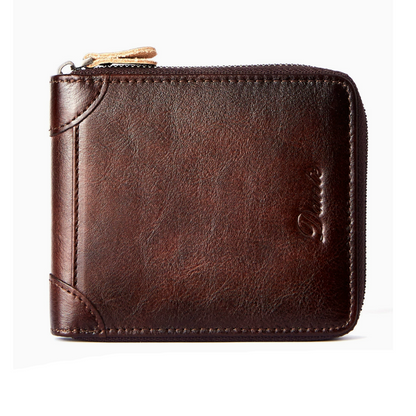 Oscar™ | Genuine Leather Zipper Multi-Card Wallet