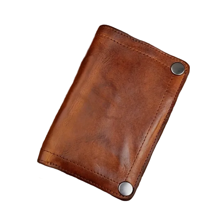 Tyson™ | Vintage Vegetable-Tanned Leather Wallet – Zipper Multi-Card