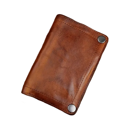 Tyson™ | Vintage Vegetable-Tanned Leather Wallet – Zipper Multi-Card