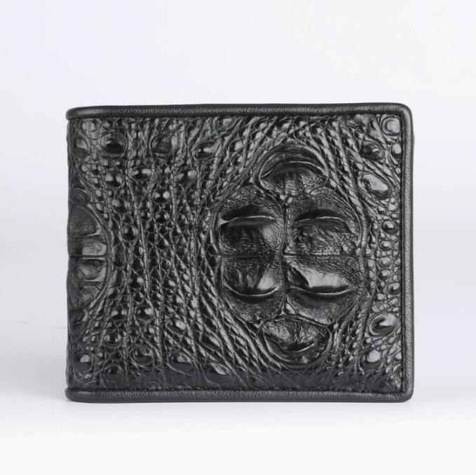 Wyatt™ | Crocodile Pattern Leather Men's Wallet – Business Casual
