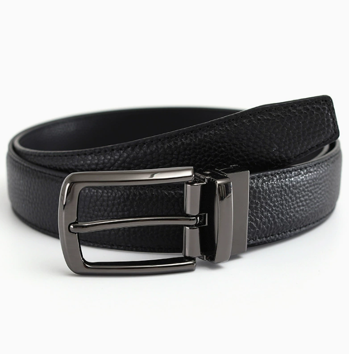 Arvid™ | Men’s Reversible Genuine Leather Belt with Rotating Pin Buckle
