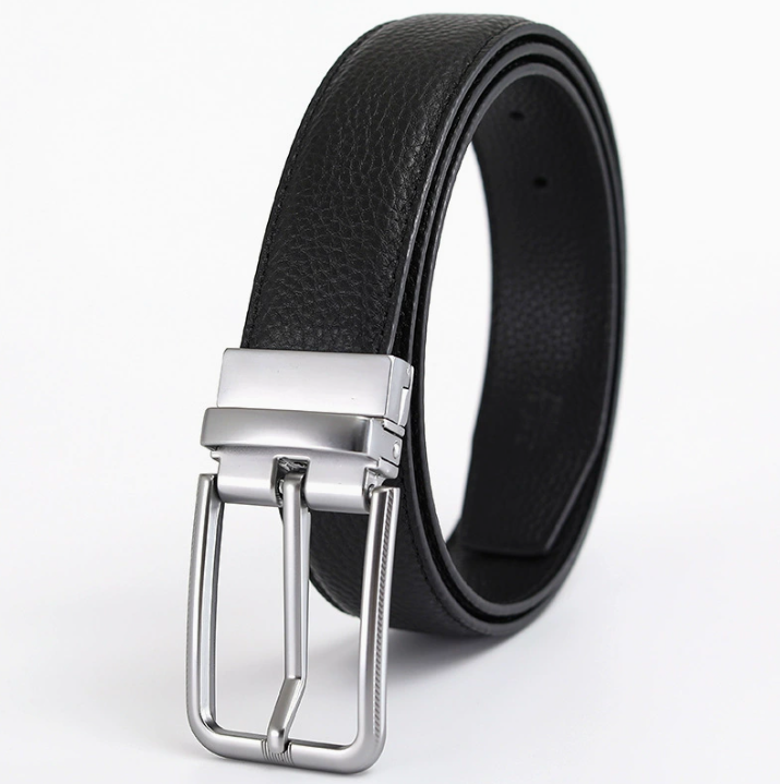 Arvid™ | Men’s Reversible Genuine Leather Belt with Rotating Pin Buckle