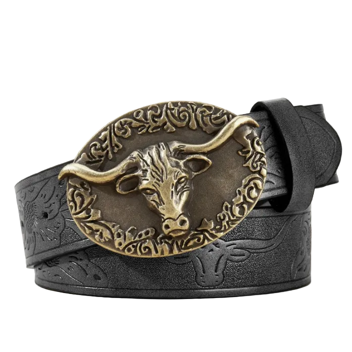 Darby™ | Men’s Retro Punk Wide Leather Belt