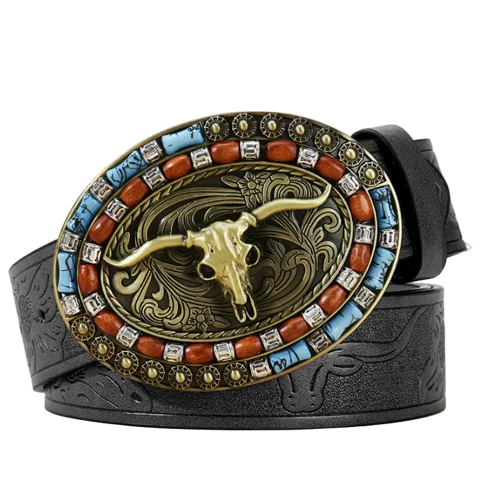 Darby™ | Men’s Retro Punk Wide Leather Belt