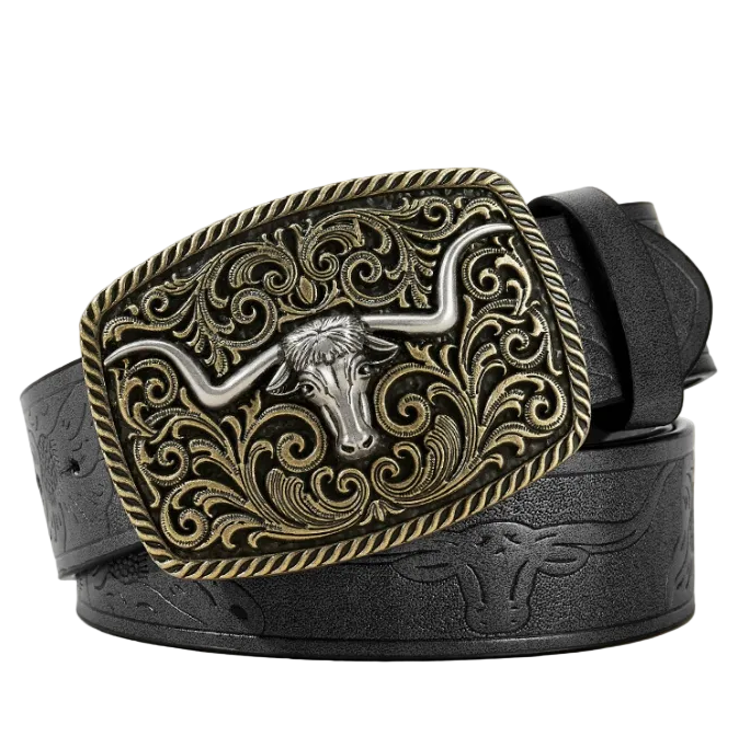 Darby™ | Men’s Retro Punk Wide Leather Belt