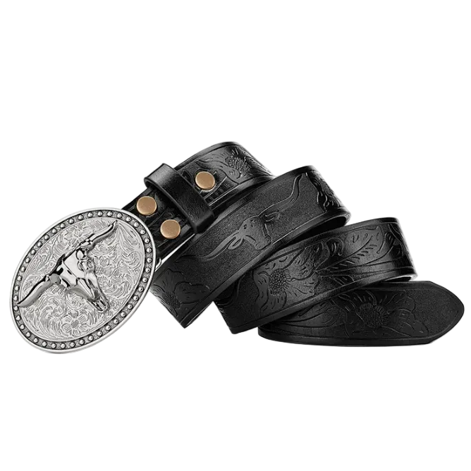Darby™ | Men’s Retro Punk Wide Leather Belt