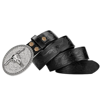 Darby™ | Men’s Retro Punk Wide Leather Belt