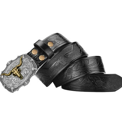 Darby™ | Men’s Retro Punk Wide Leather Belt
