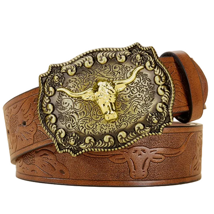 Darby™ | Men’s Retro Punk Wide Leather Belt
