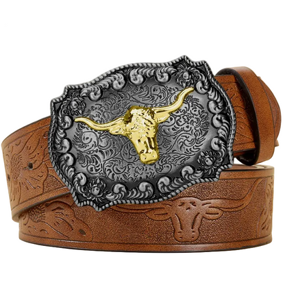 Darby™ | Men’s Retro Punk Wide Leather Belt