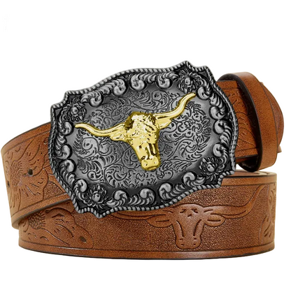 Darby™ | Men’s Retro Punk Wide Leather Belt