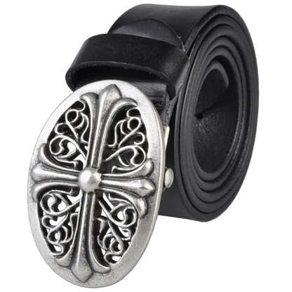Elbert™ | Men’s Retro Cowhide Leather Belt – Korean Style Casual