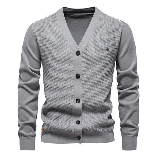 Stewart | Warm men's cardigan with V-neck