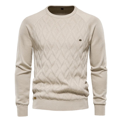 Theodore | Men's sweater with diamond pattern