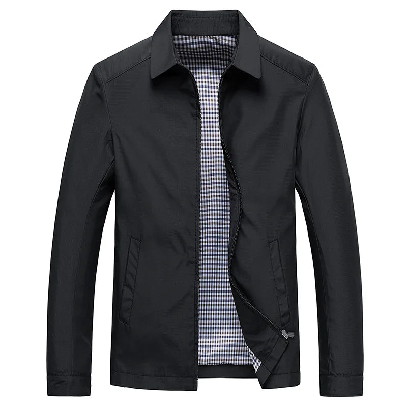Axton | Mens Elegant Collared Jacket — Smart-Casual Layer in 3 Colors M–3XL | Westmere