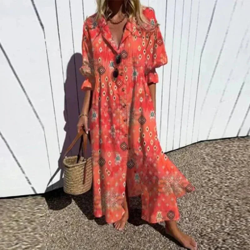 Soleil™ | Breezy Boho Maxi Dress