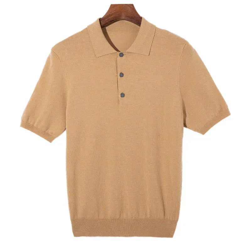 Lorenzi - Silk and Wool Polo Shirt